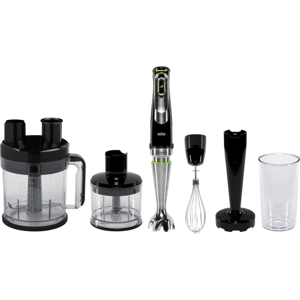 Braun Multiquick 9 MQ 9187XLI - Handmixer - 1200 W - schwarzer / gebürsteter Edelstahl in Premiumqualität
