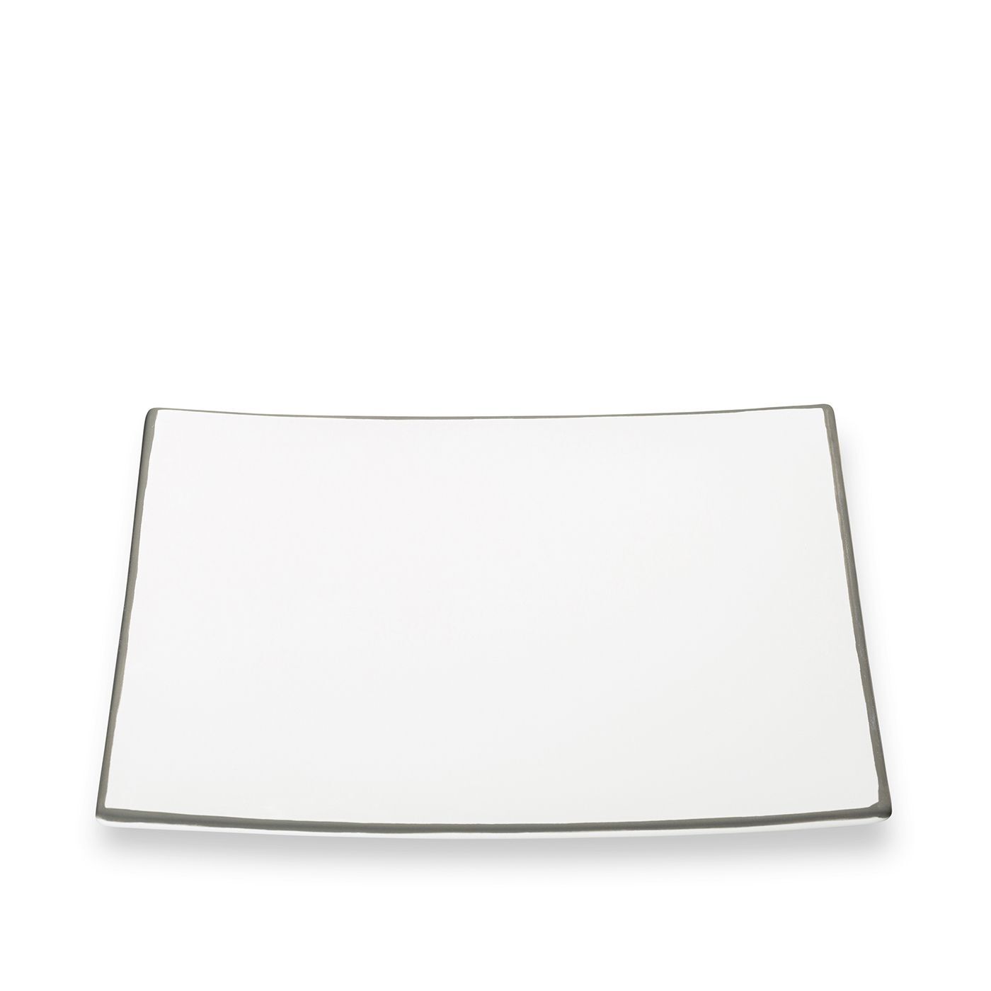 Gmundner Keramik Grauer Rand, Dessertteller Trend (20x20cm)