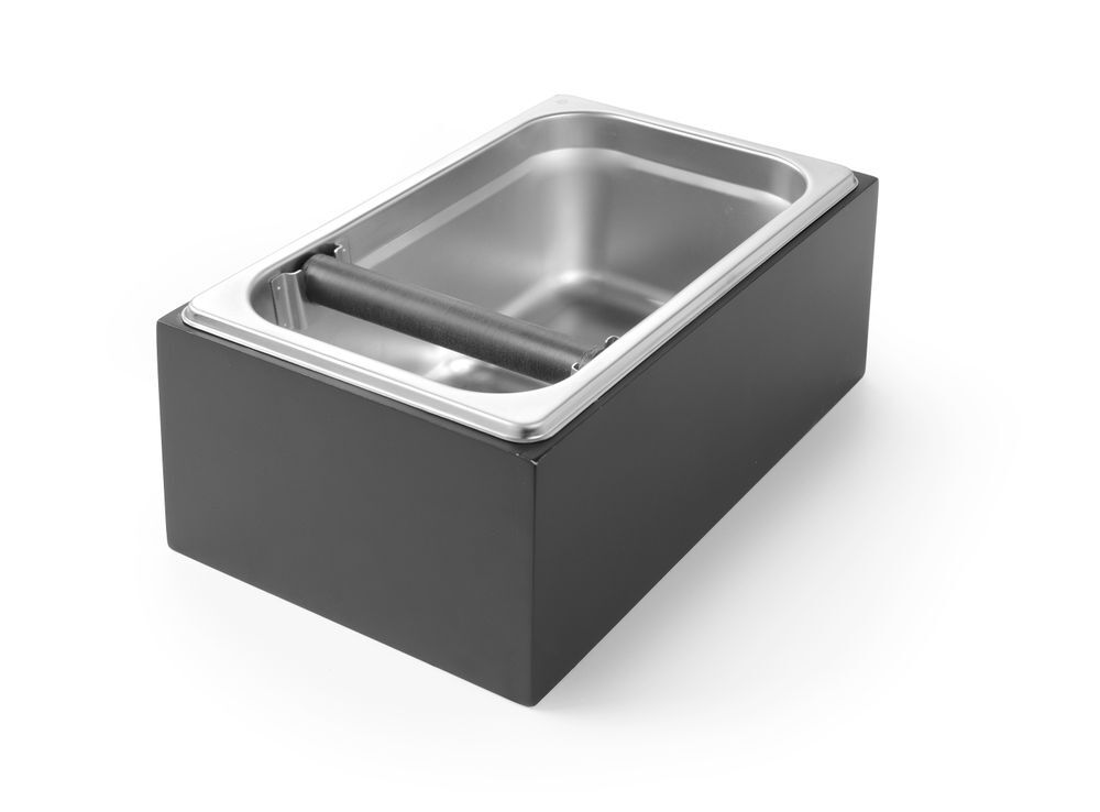 HENDI Kaffeesatz-Abklopfbehälter, 275x175x(H)110mm