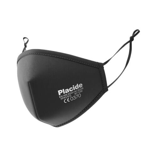 PLACIDE Nano waschbare FFP2 Maske schwarz 1er Pack