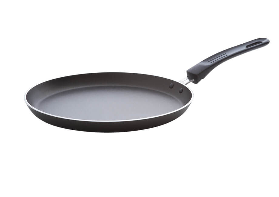 Kelomat Crêpespfanne Edelstahl Crêpe Meister Pfanne 25 cm
