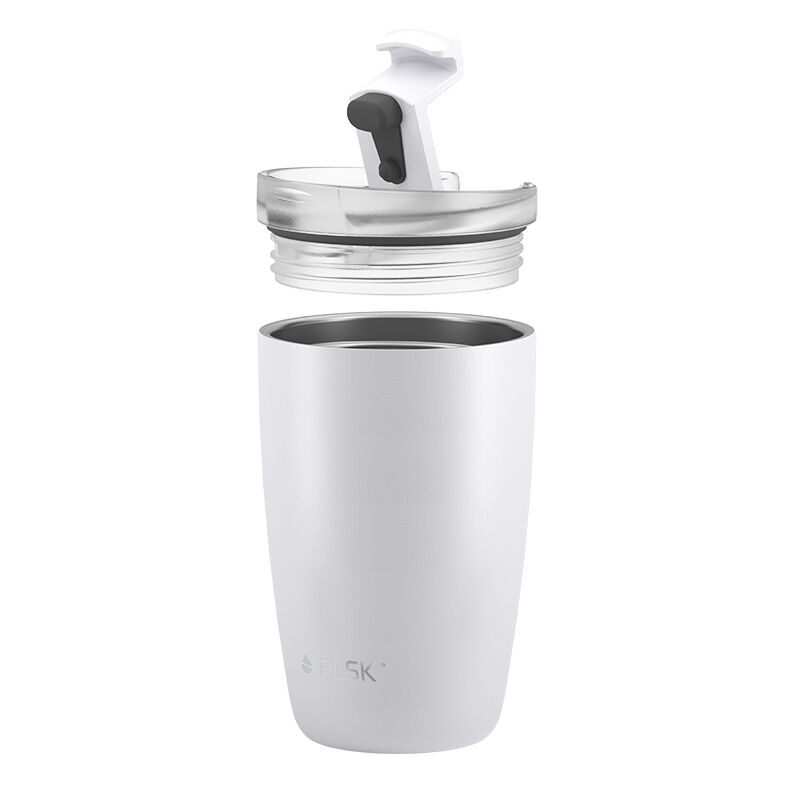 FLSK Thermobecher CUP White Edelstahl isoliert 350ml