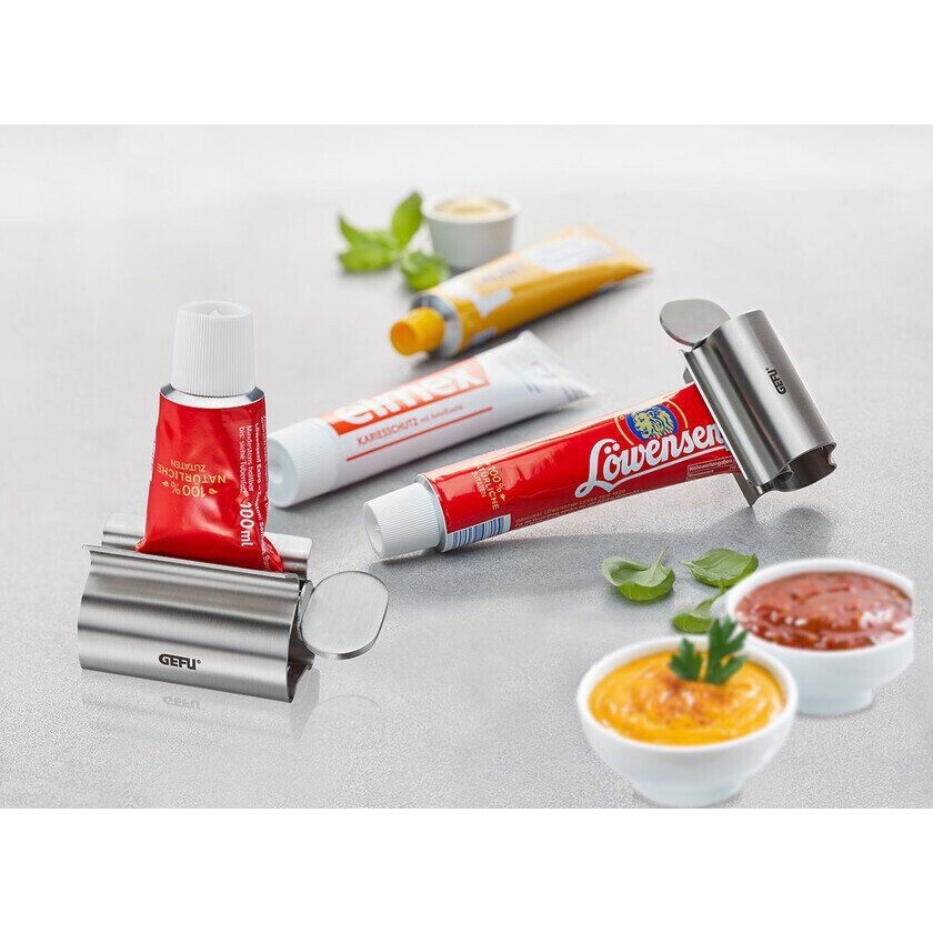 Gefu Tubenausdrücker Sqeezy 8 cm silber