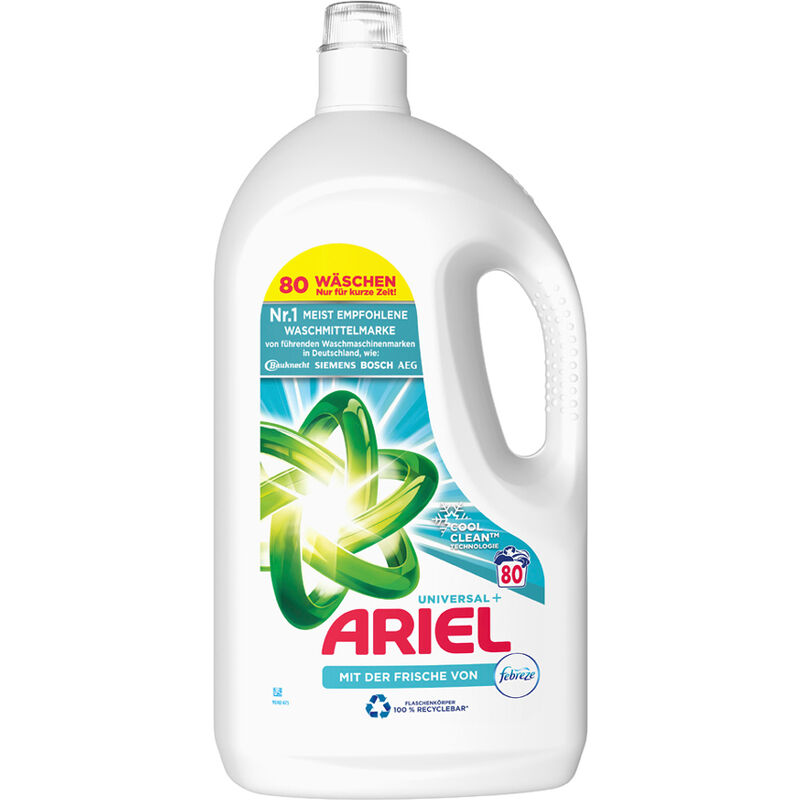 Ariel Flüssig Febreze 4L - 80WL