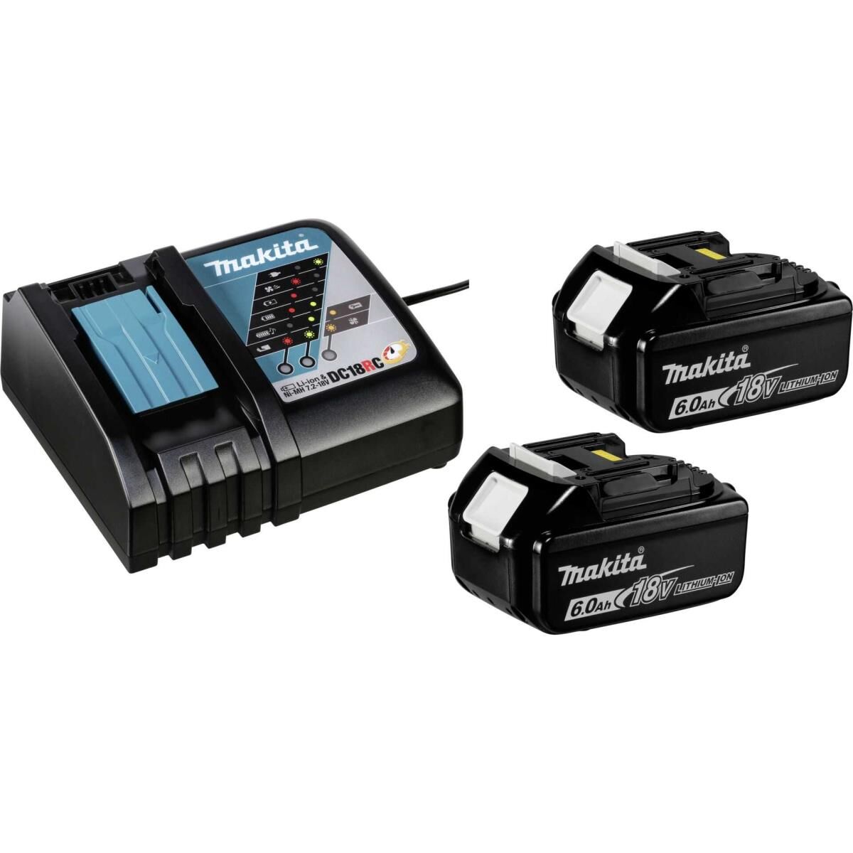Makita LXT - Batterieladegerät + Batterie - für Makita DHR263Z, DHR263ZJ, DHR264Z, DHR264ZJ, DUH651Z, DUR364LZ