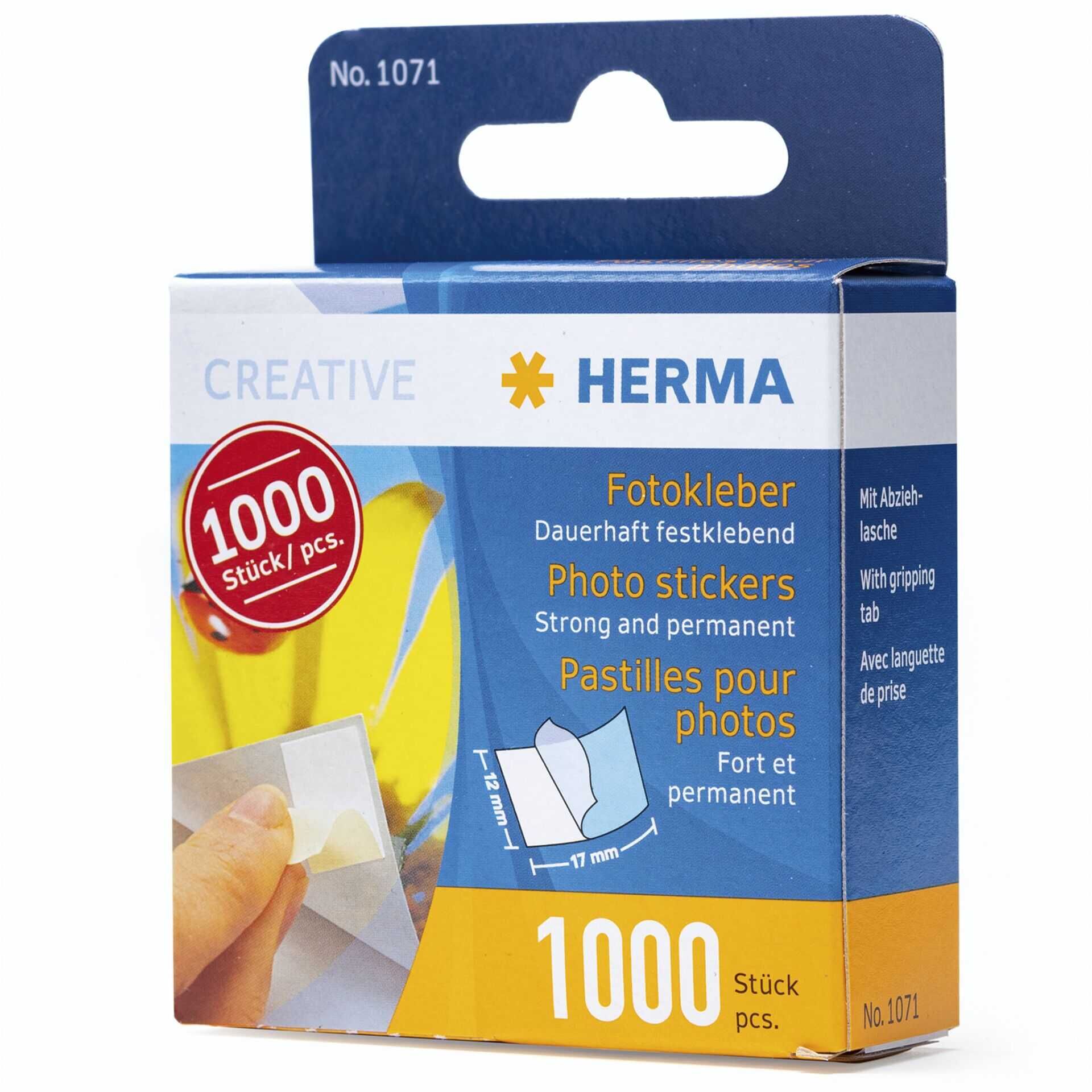 HERMA - Montagekleber - 1.2 x 1.7 cm - Dauerhaft (Packung mit 1000)