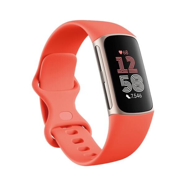 fitbit Charge 6 coral/champagne gold aluminum