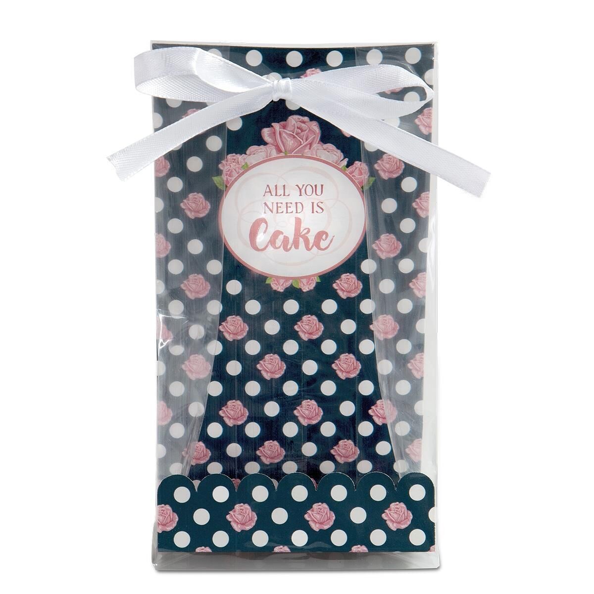 Städter All You Need Is Cake 9 x 25 cm Transparent