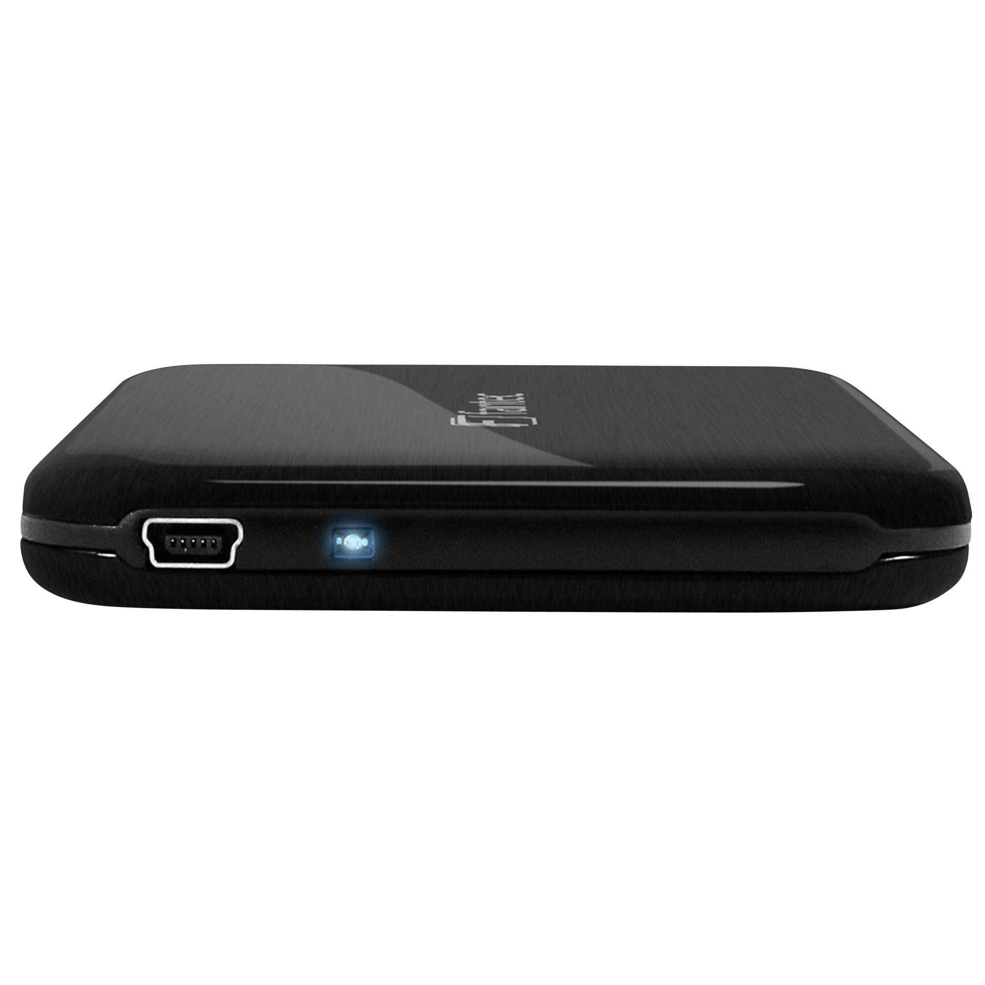 FANTEC ALU-25U3 - Speichergehäuse mit Datenanzeige, Netzanzeige - 2.5" (6.4 cm) - SATA 1.5Gb/s - USB 3.0 - Schwarz
