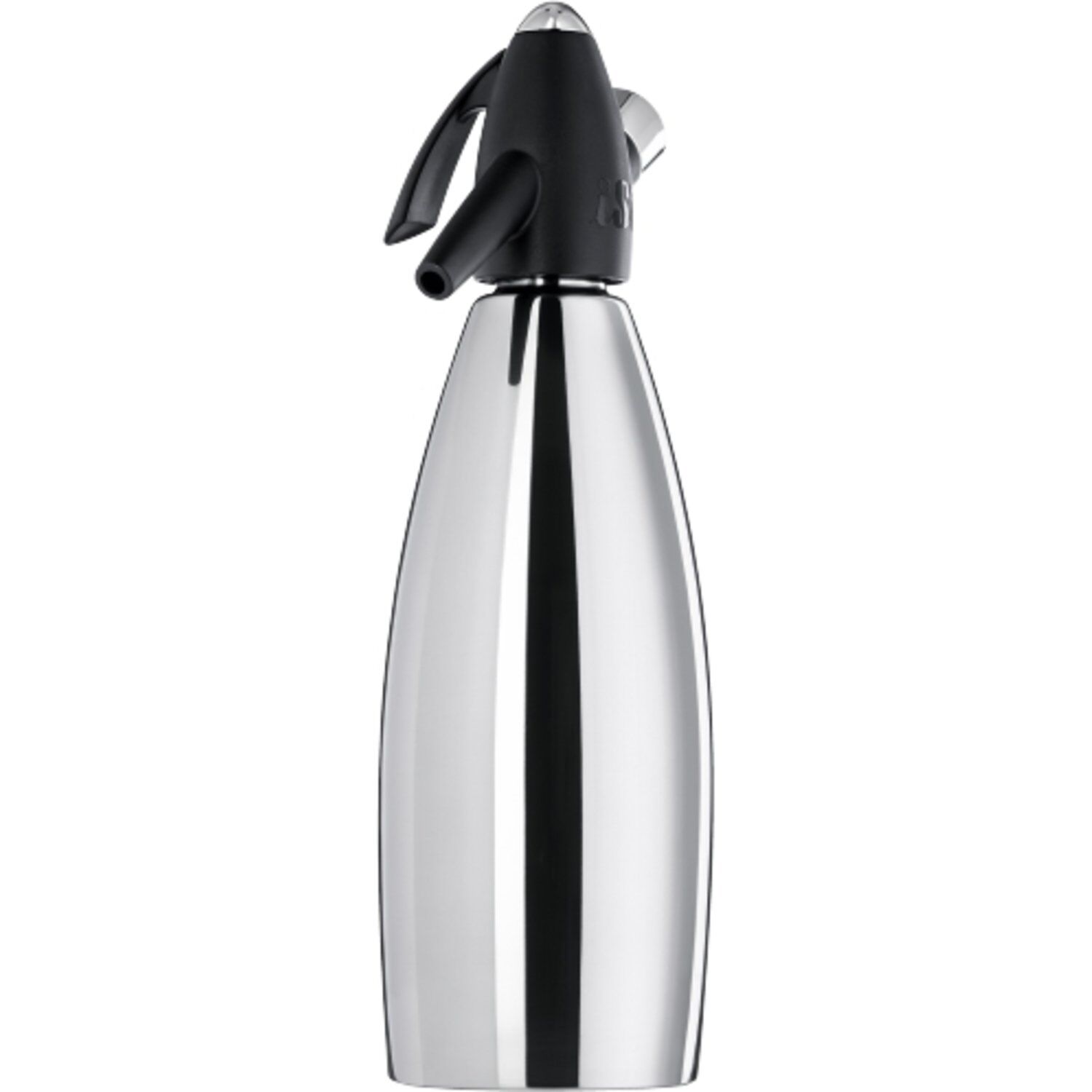 Isi Soda Siphon Edelstahl 1 Liter Silber Schwarz Isi Soda Siphon Edelstahl 1 Liter Silber Schwarz