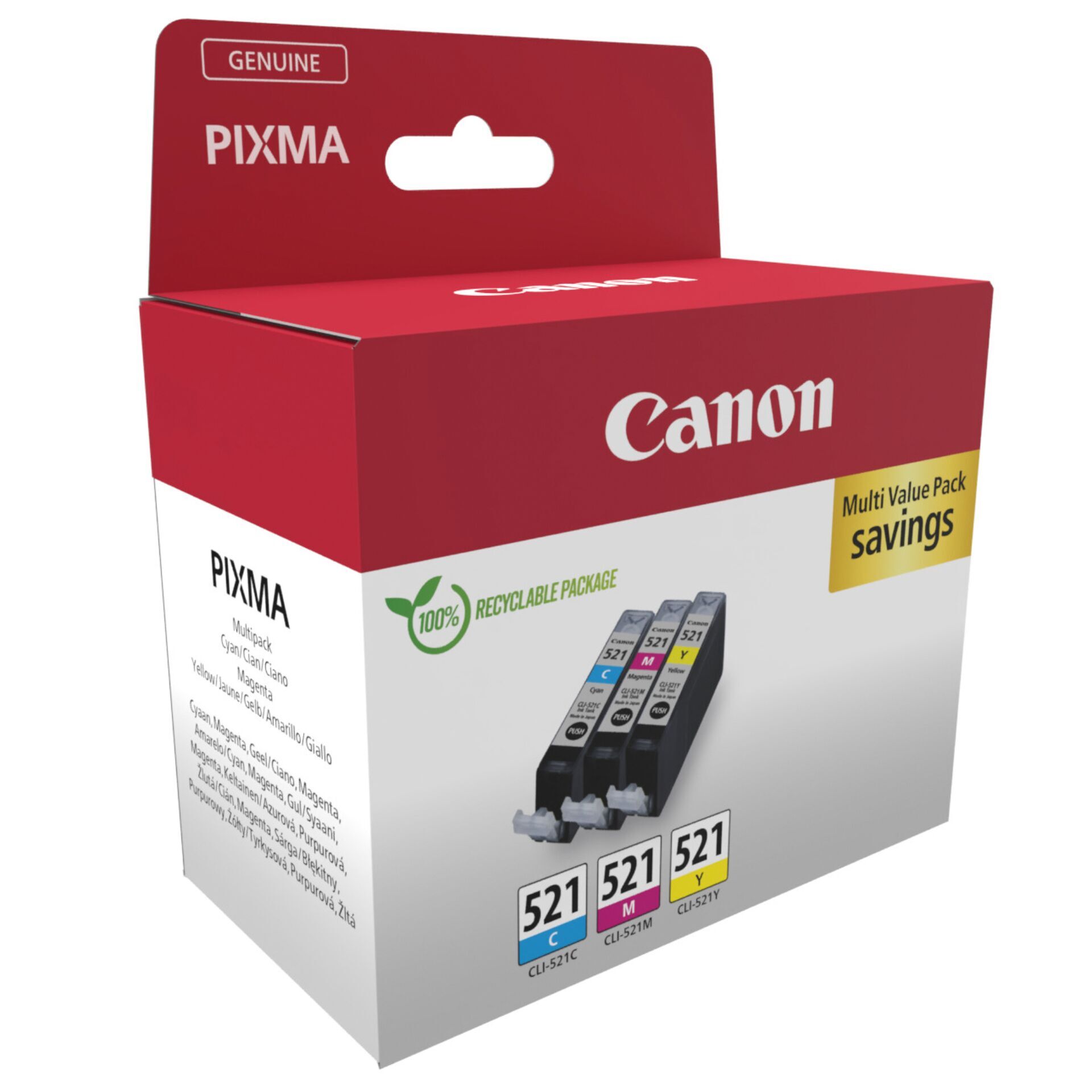 Canon CLI-521 C/M/Y Multipack