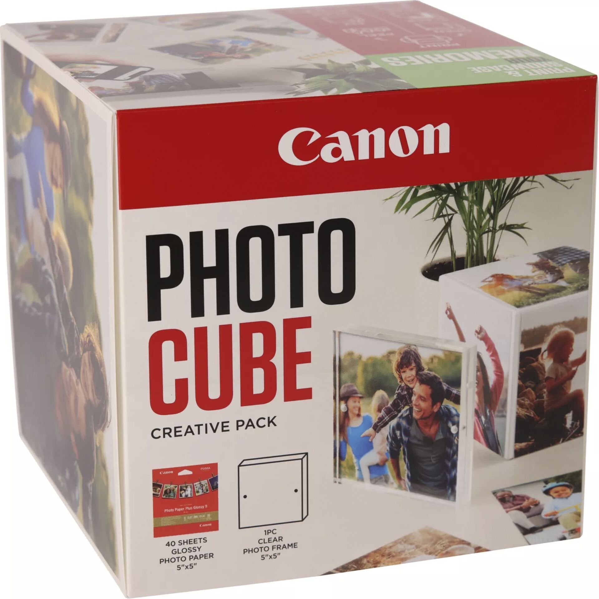 Canon PP-201 13x13 cm Photo Cube Creative Pack White Green 40 Bl.