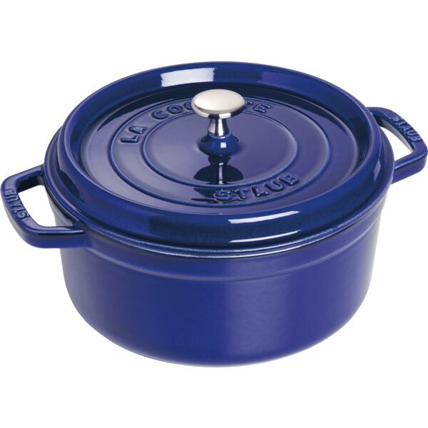 STAUB Cocotte Gusseisen, rund, Blau, ø: 260 mm