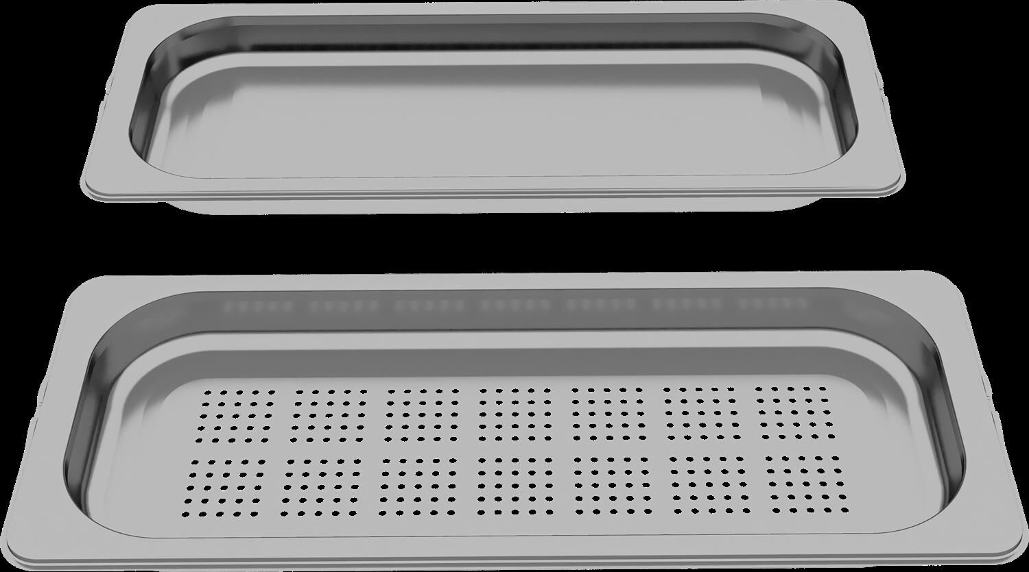 Bosch Gastronorm Behälter, 35 x 454 x 187 mm, Edelstahl, HEZ66D52