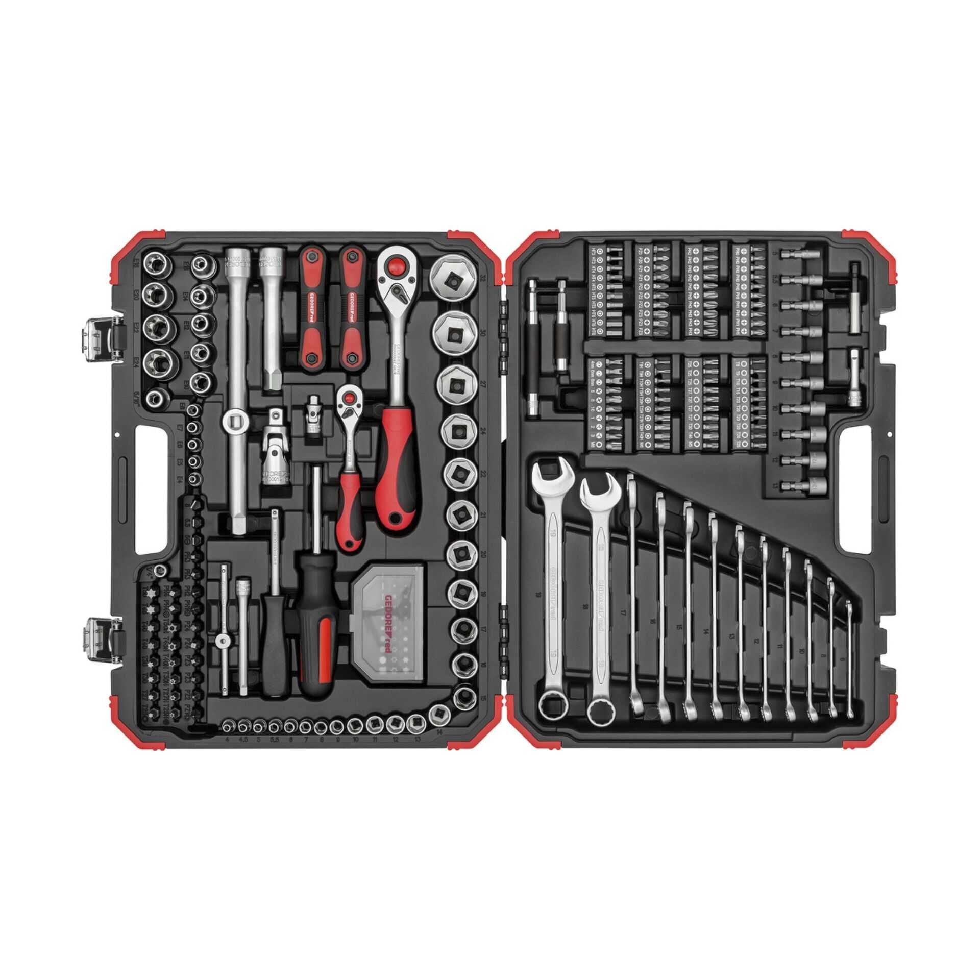 GEDORE red Steckschluessel-Satz 1/4 + 1/2 232-teilig