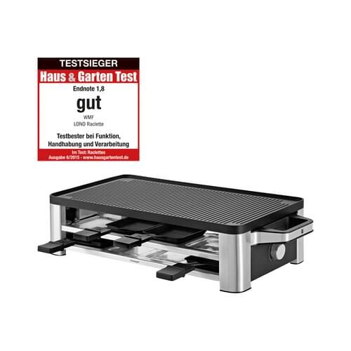 WMF Raclettegrill Lono 8 Pfännchen 8 Schieber 1500 Watt Cromargan matt