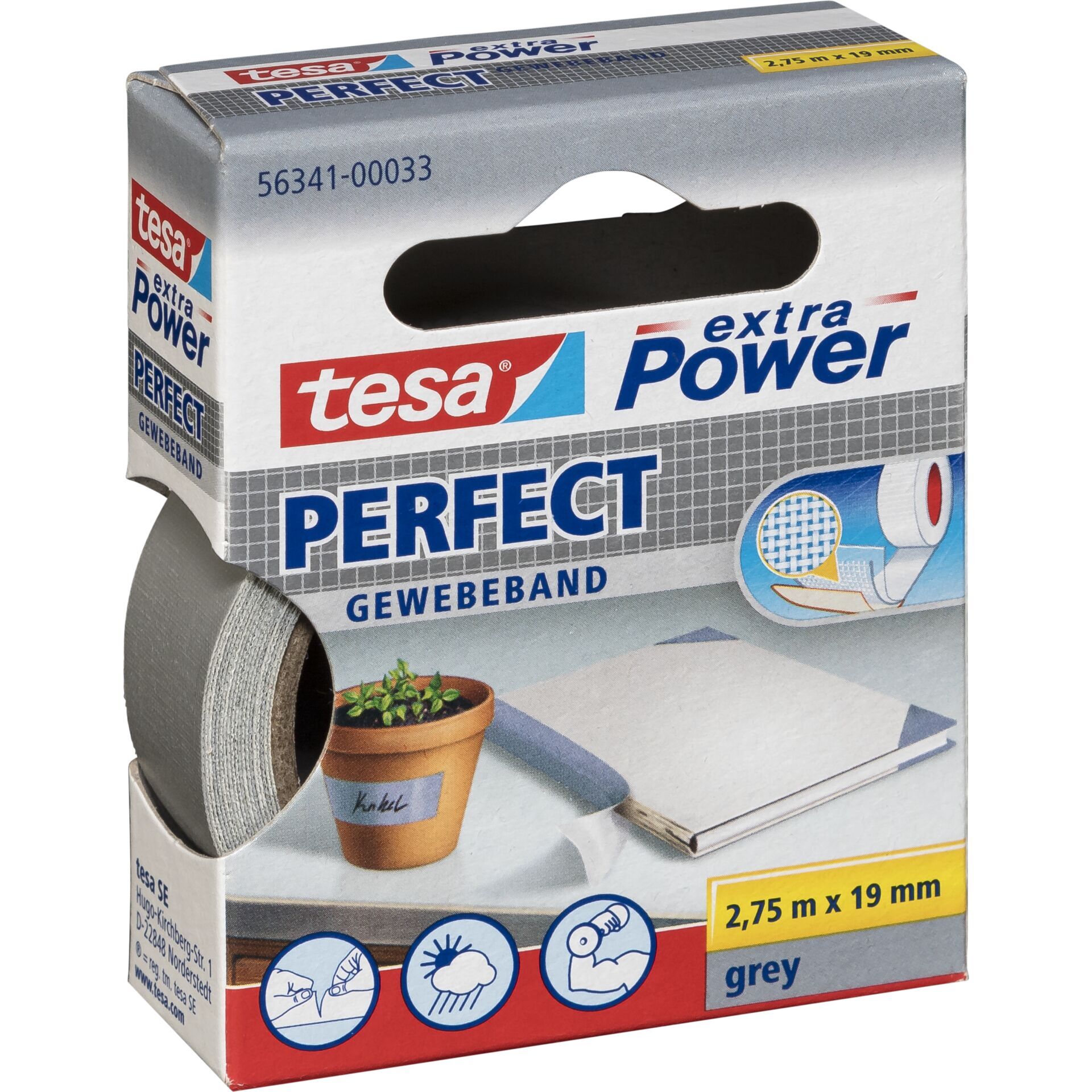 Tesa®, Gewebeband, 2,75 m x 19 mm