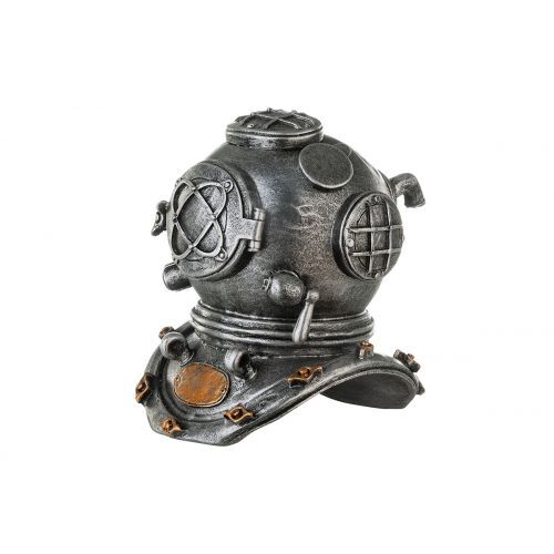 Casablanca Poly Helm Skulptur silber mit kupfer Element
