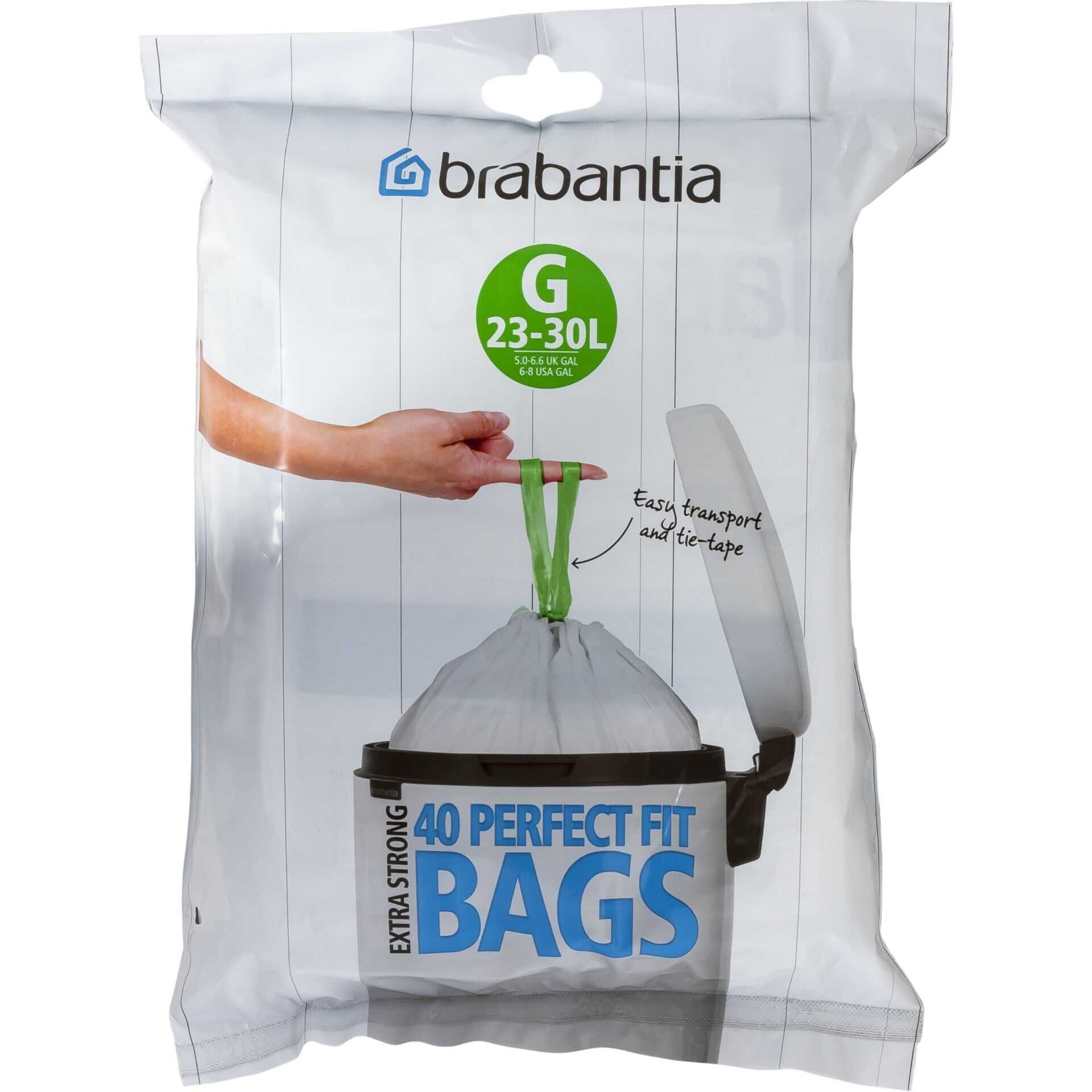 Brabantia PerfectFit Müllbeutel Typ G 25-30 L, 40 Stck
