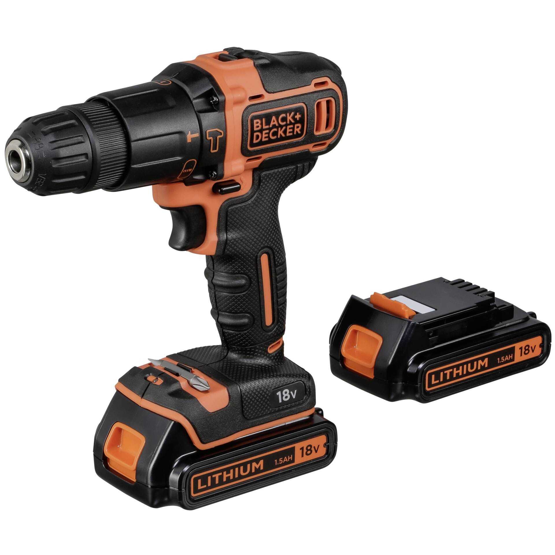 BLACK+DECKER BDCHD18KB-QW - Bohrhammer/Treiber - schnurlos - 2 Geschwindigkeiten - Bohrfutterschlüssel 10 mm - 40 N·m