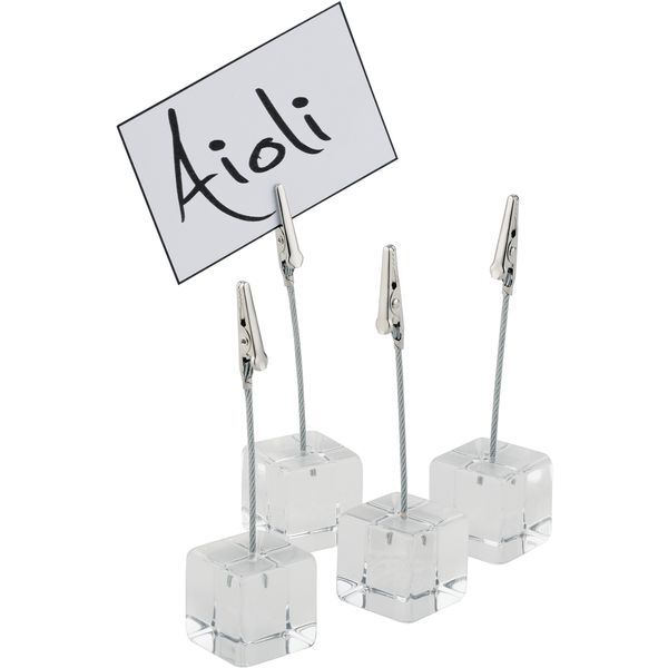 APS Kartenhalter 4er Set, Höhe: 116 mm, Länge: 30 mm, Breite: 30 mm