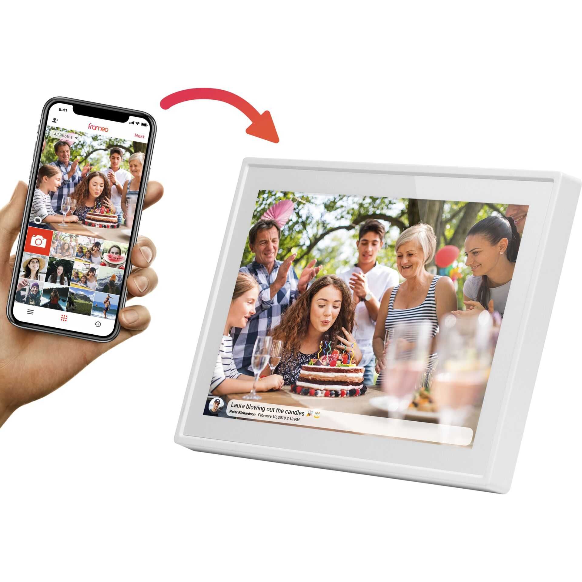 Braun DigiFrame 1019 WiFi 25,7cm (10,1) weiss