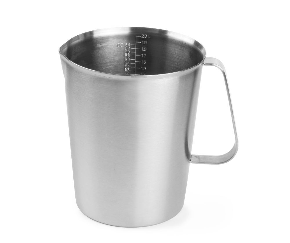 HENDI Messbecher, Edelstahl, 2L, ⌀140x(H)170mm