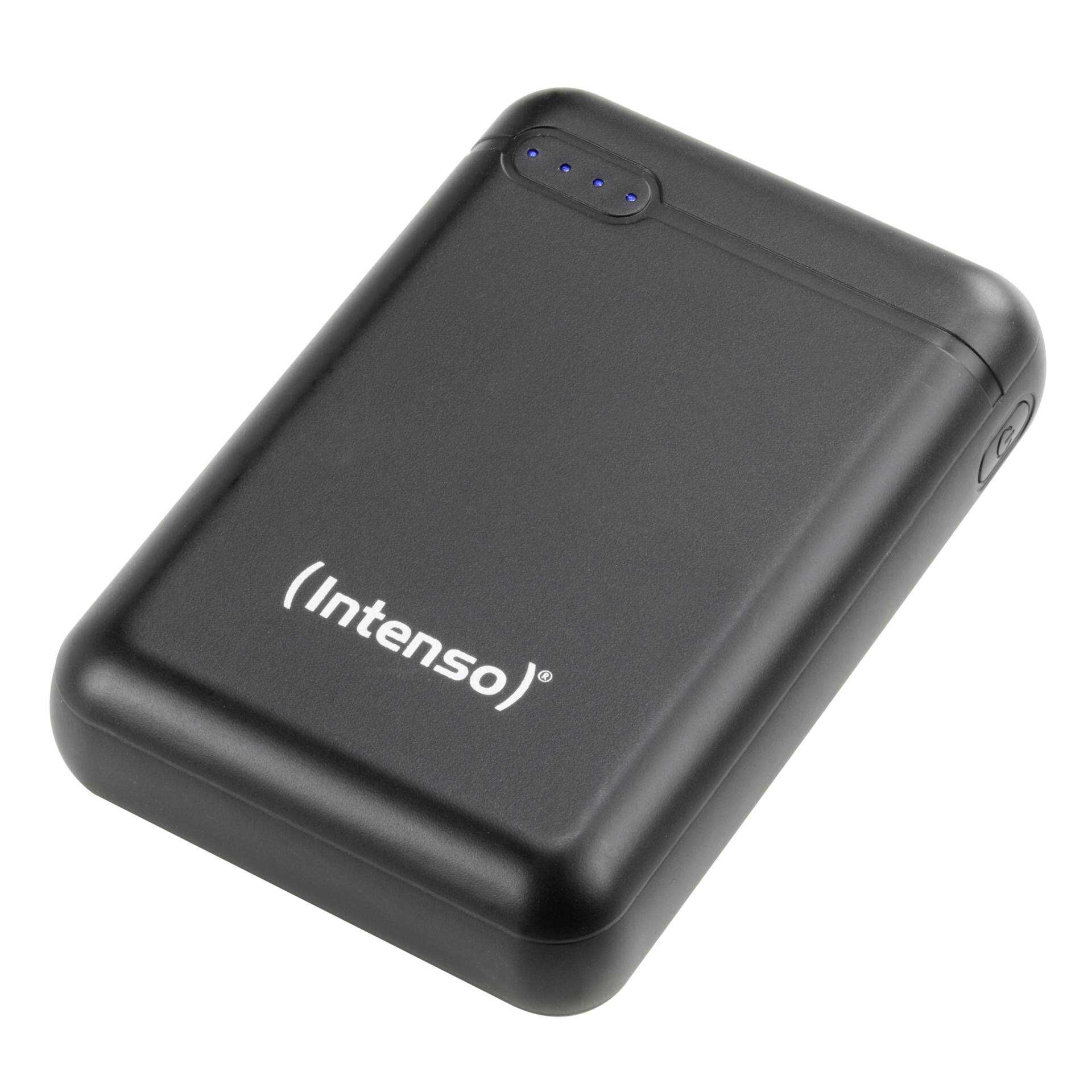Intenso XS10000 - Powerbank - 10000 mAh - 3.1 A - 2 Ausgabeanschlussstellen (USB, USB-C) - Schwarz