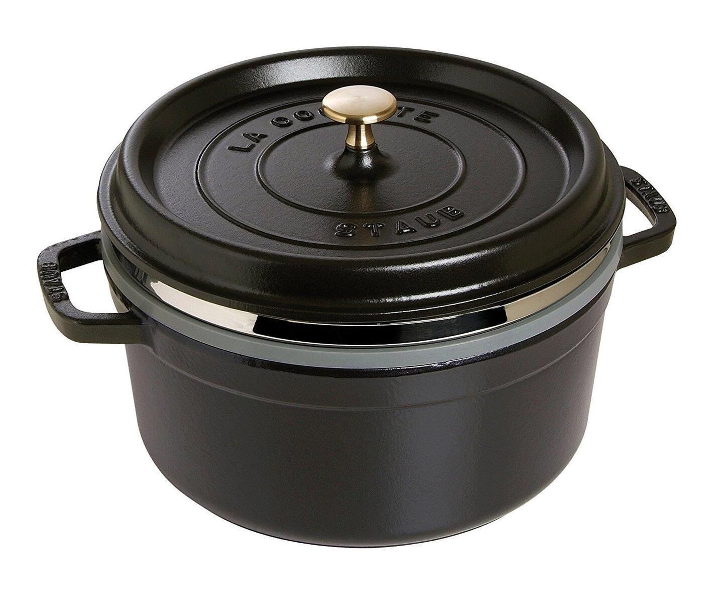 Staub Cocotte rund Schwarz 26cm