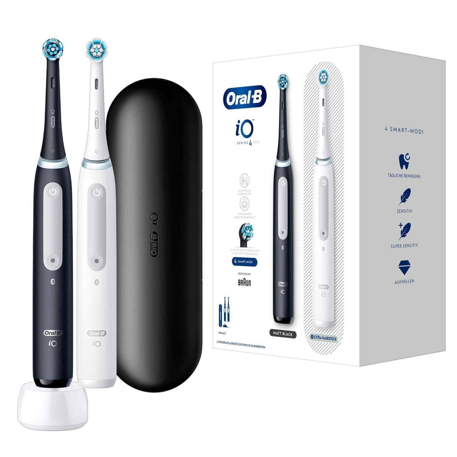 Oral-B iO Series 4 Duo Matt Black/Quite White