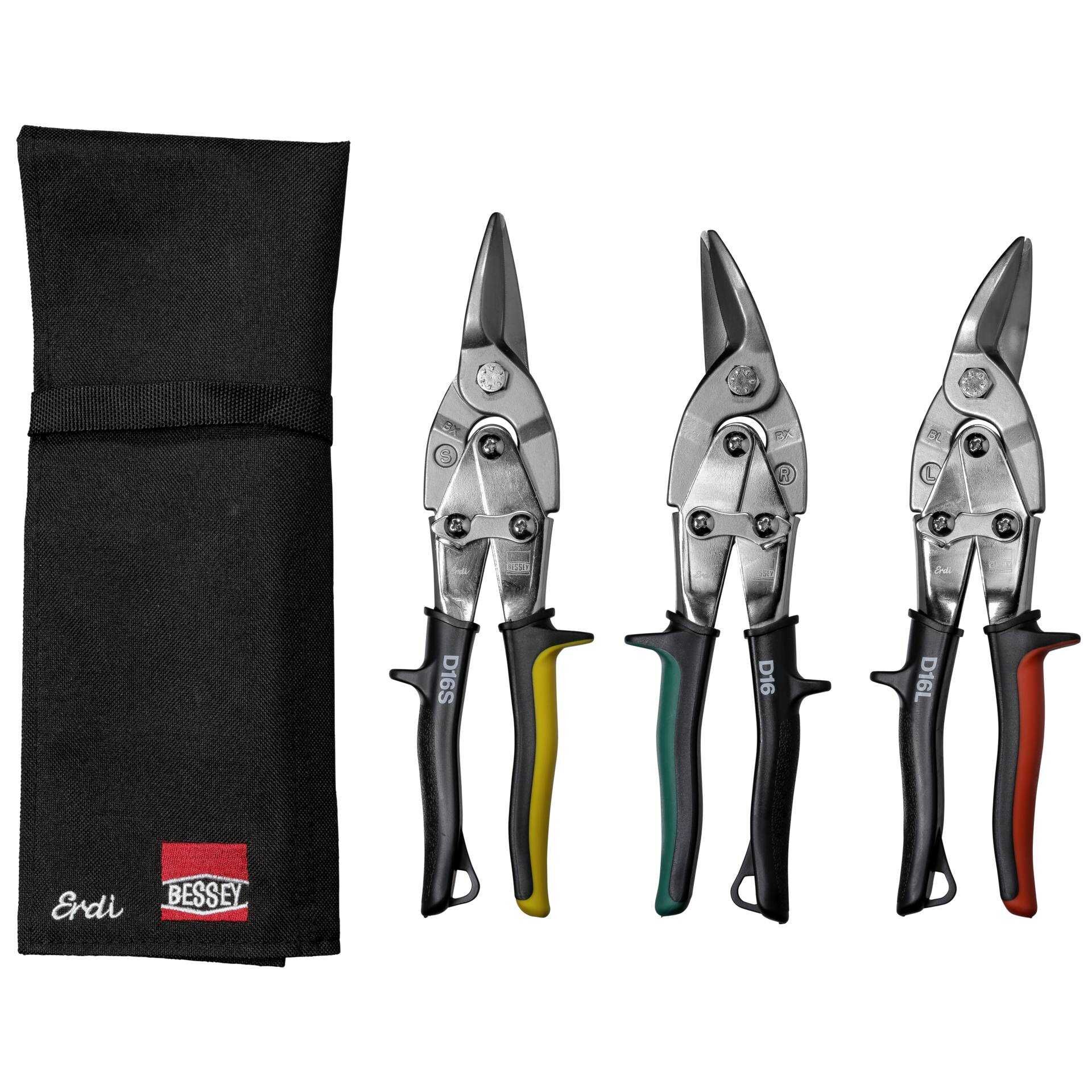 BESSEY Figuren-Scheren-Set in Rolltasche DSET16