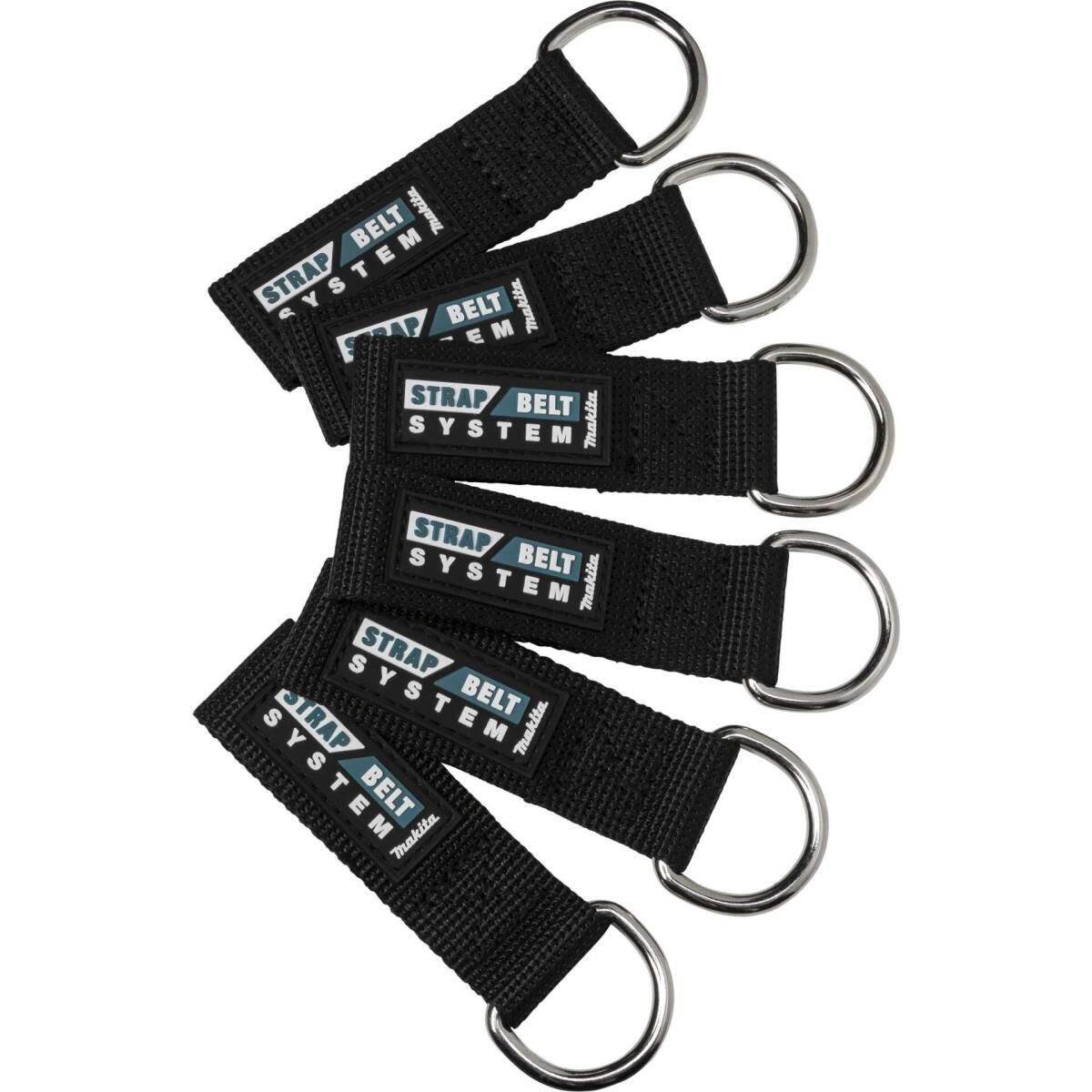 Makita - Gürtelschlaufe - Polyester, rostfreier Stahl (Packung mit 6)