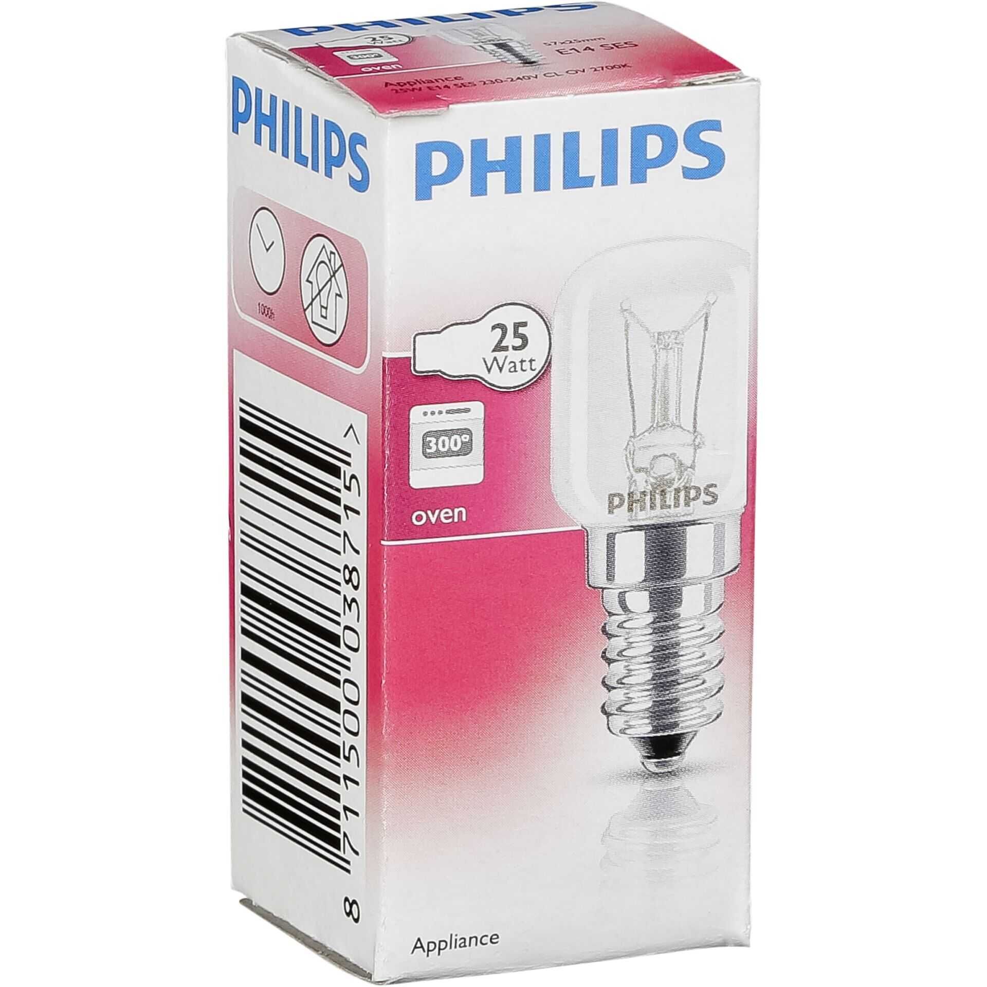 Philips - Weißglühende Glühlampe - Form: T25 - klar Finish - E14 - 25 W