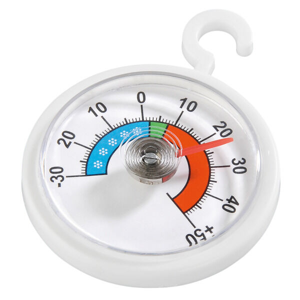 Xavax Analoges Thermometer für Kühlschrank, Gefrierschrank und Kühltruhe, rund