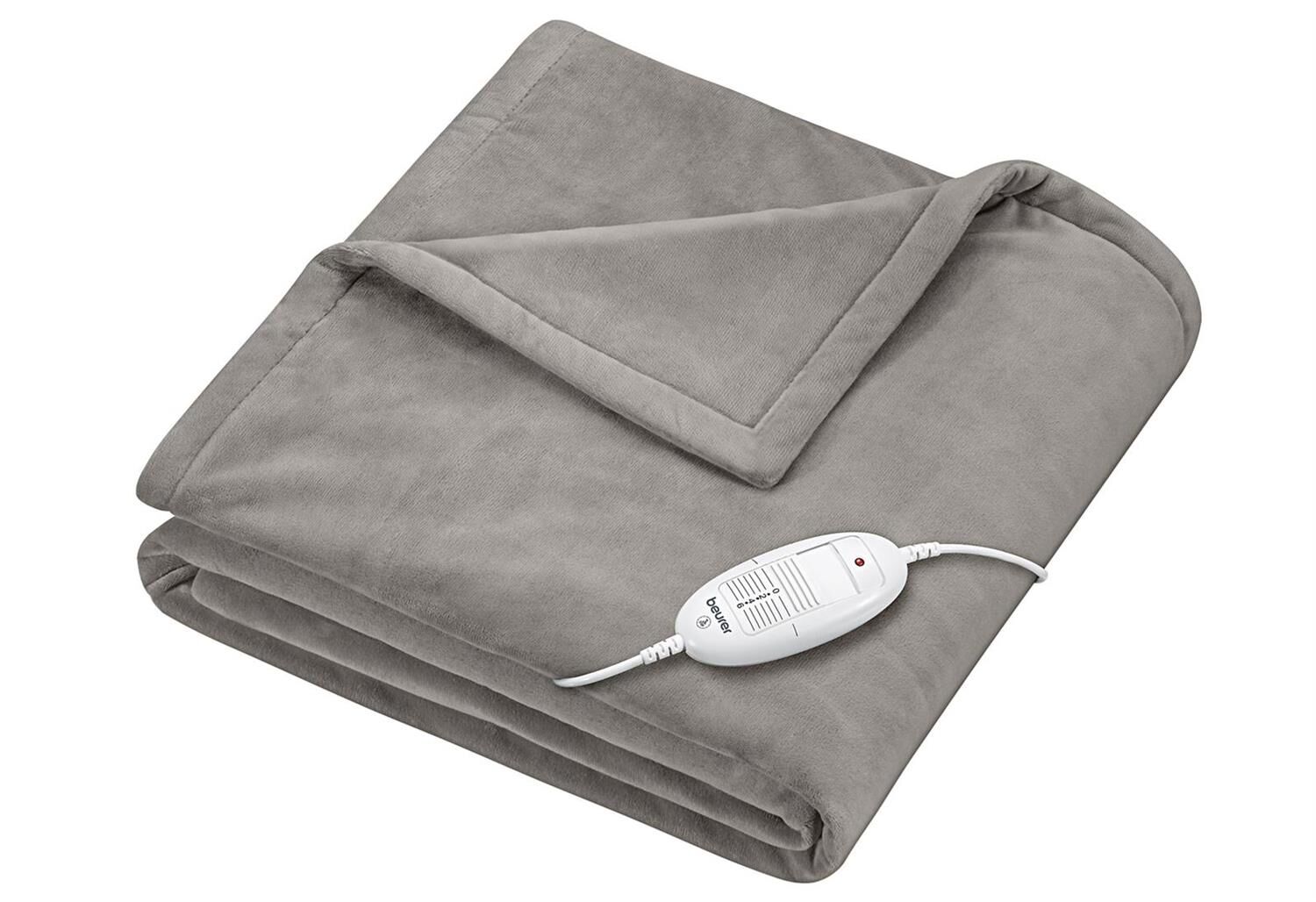 BEURER HD75 Wärmezudecke Abschaltautomatik 100W 180x130cm grau