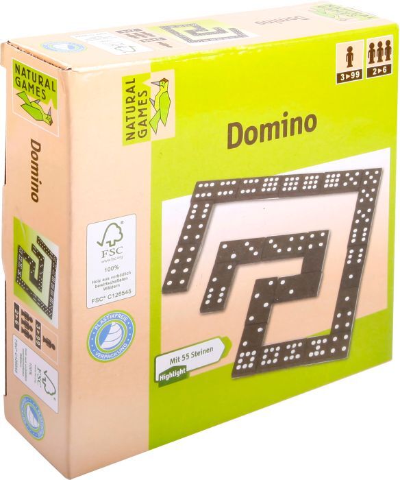 Natural Games Holz Domino, 55 Steine 60523983