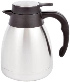 EVA Isolierkanne rostfrei 1 Liter schwarz/edelstahl