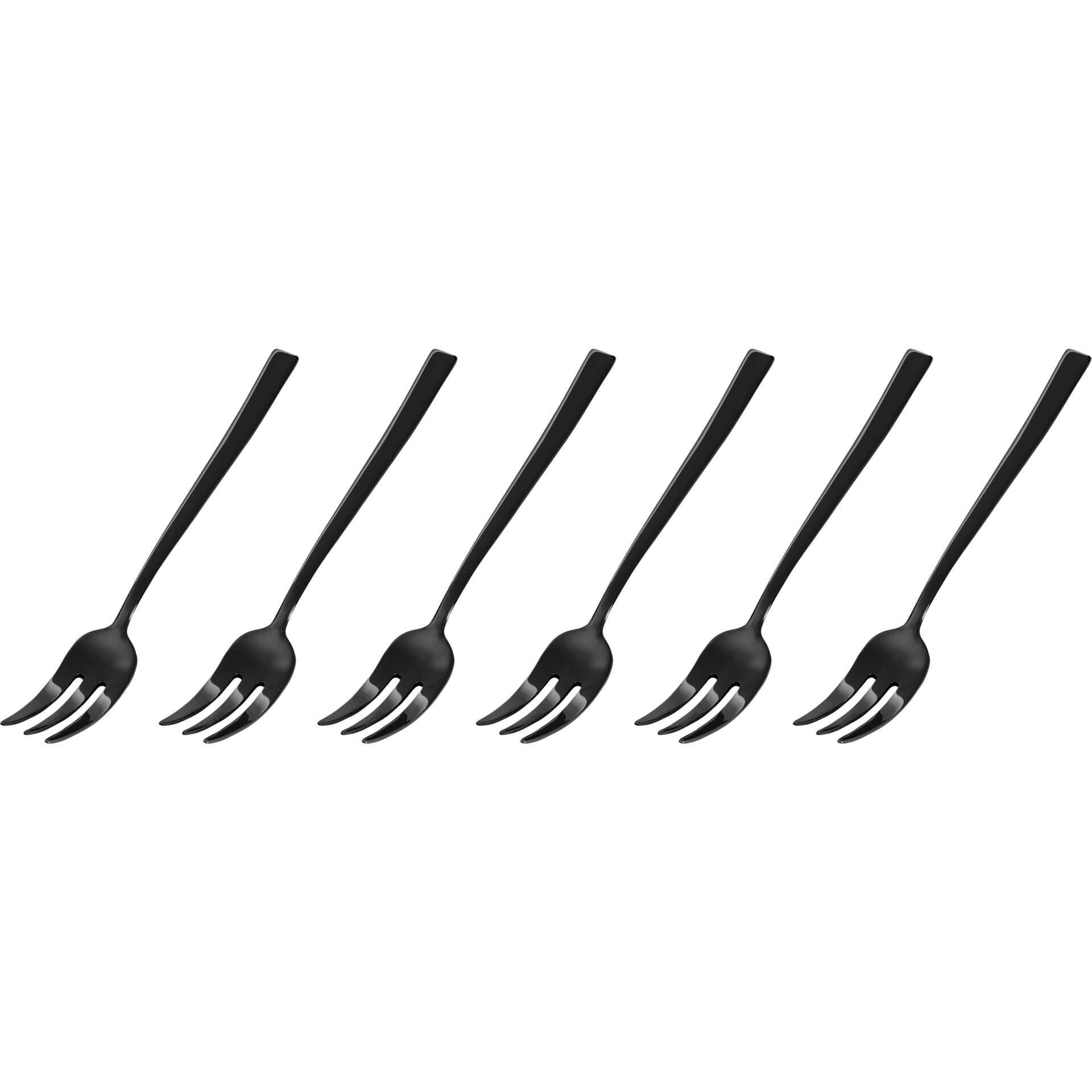 Sambonet Besteck Rock Mirror 2Black Kuchenganbeln 6 tlg.