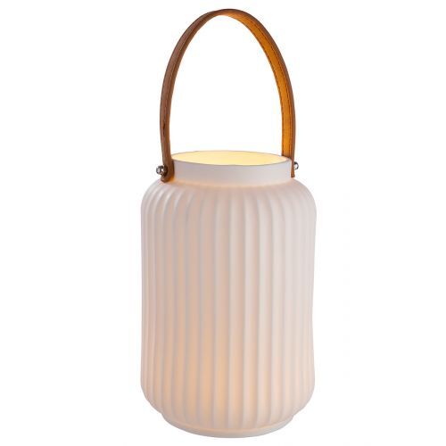 Gilde Porzellan LED Laterne Vorhang 28532