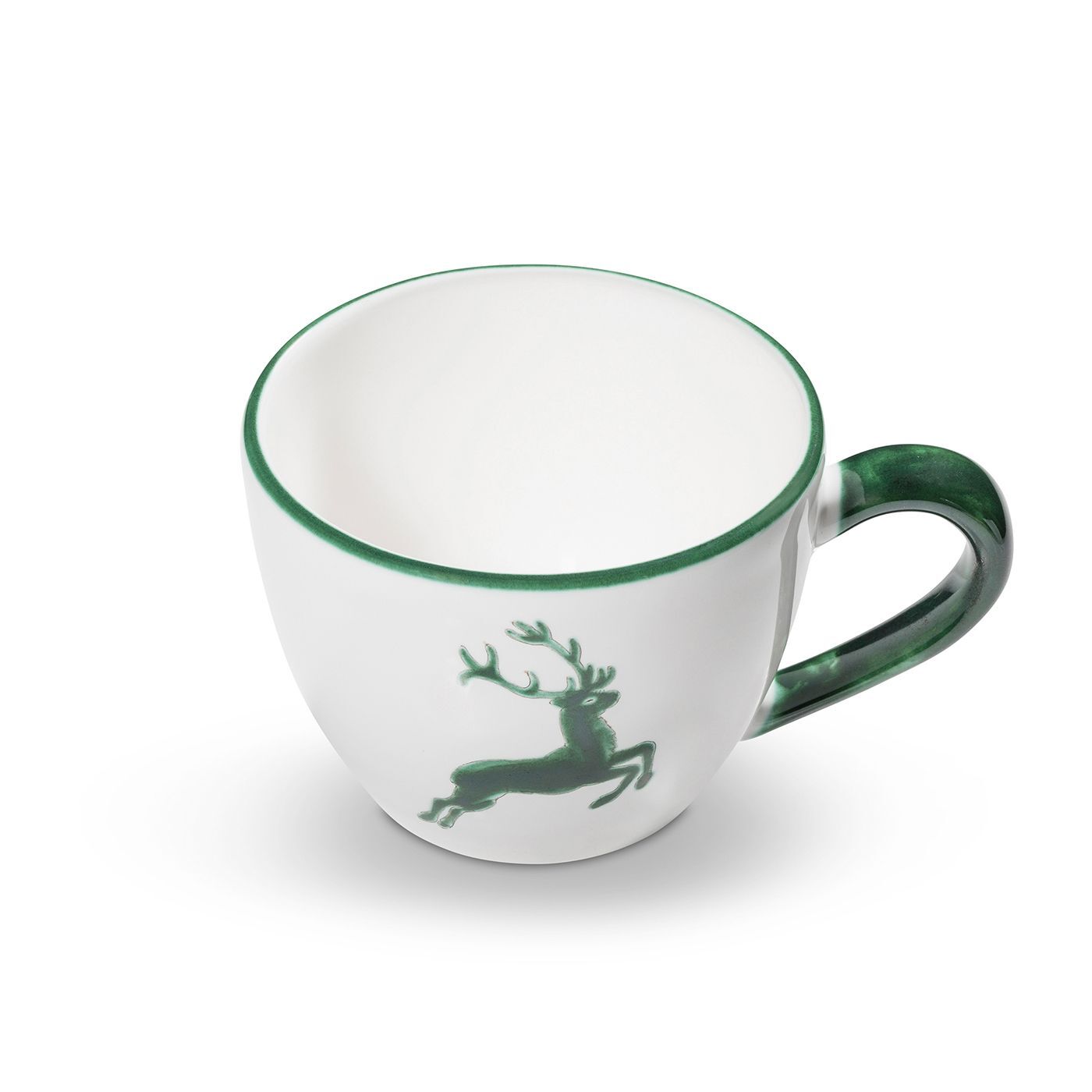 Gmundner Keramik Grüner Hirsch, Teetasse Maxima 0,4 Liter