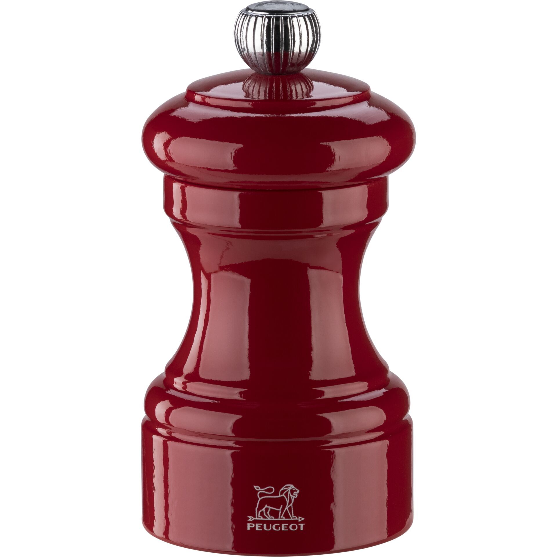 Peugeot Bistro Salzmühle 10 cm Passionsrot lackiert Holz