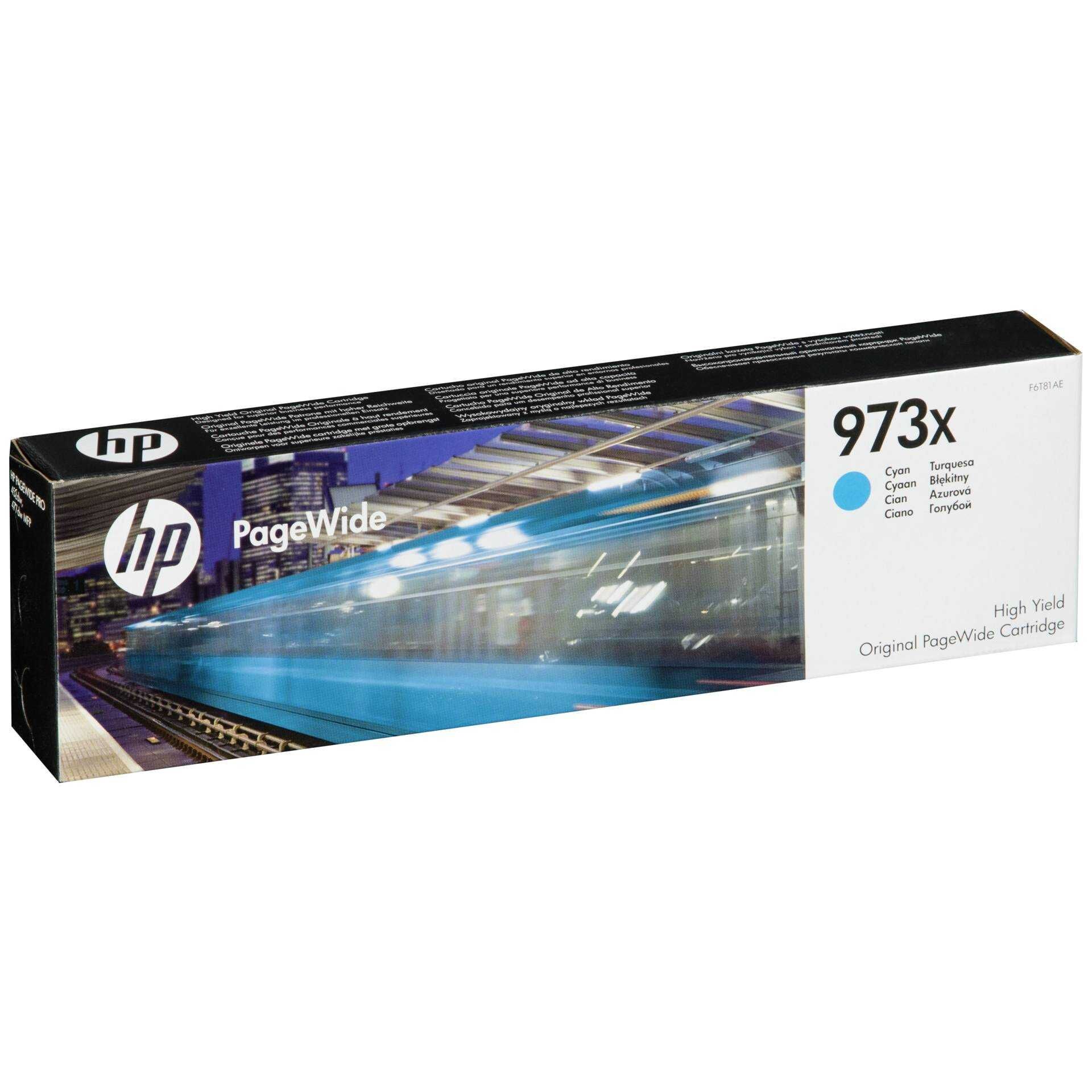 HP 973X - Hohe Ergiebigkeit - Cyan - original - PageWide - Tintenpatrone