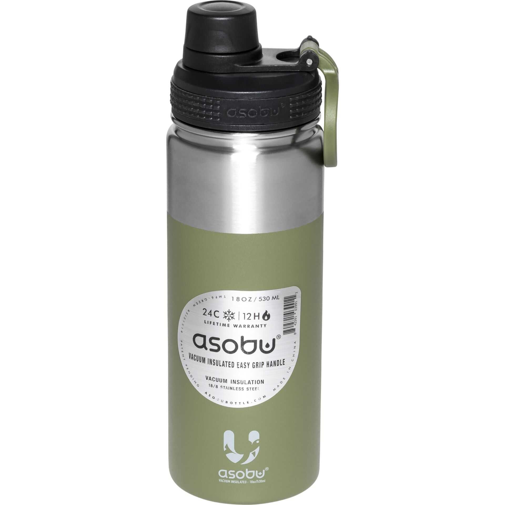 Asobu Alpine Flask Bottle Grün, 0.53 L