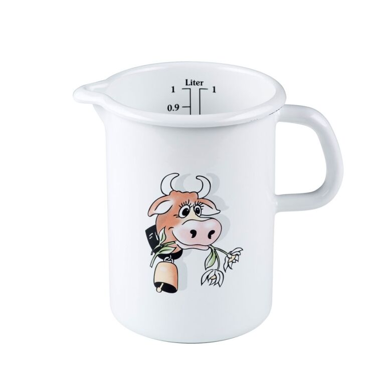 Riess Küchenmaß Ø10cm 1 Liter Emaille Country Almliesel