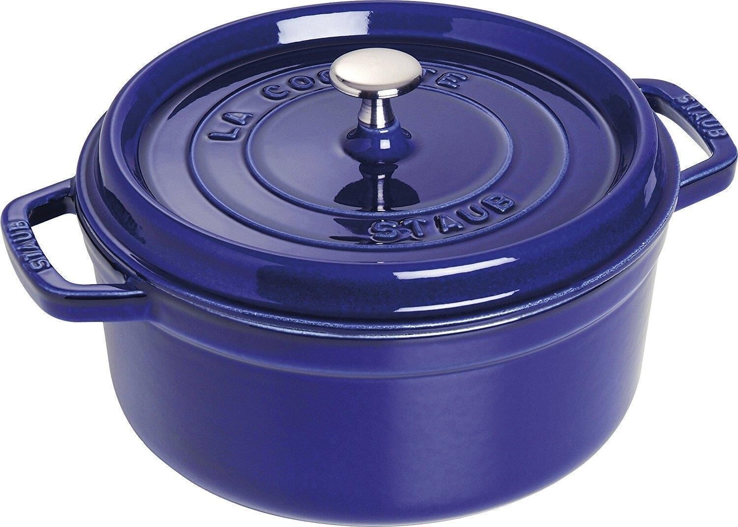 Staub Cocotte oval Dunkelblau 24cm