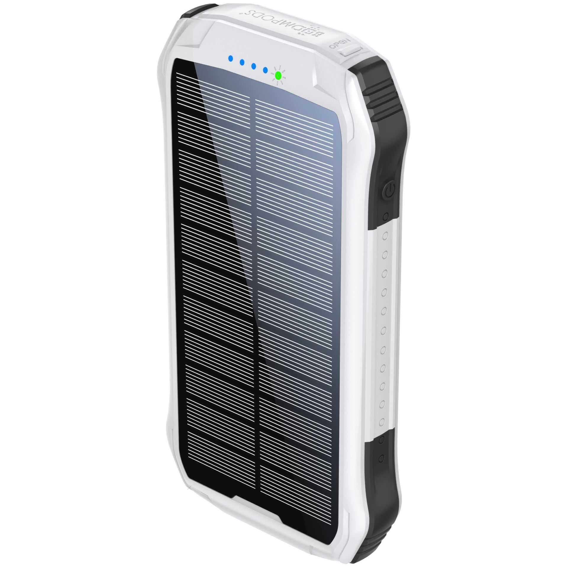 Boompods Neutron Solar Powerbank 10.000mAh weiß