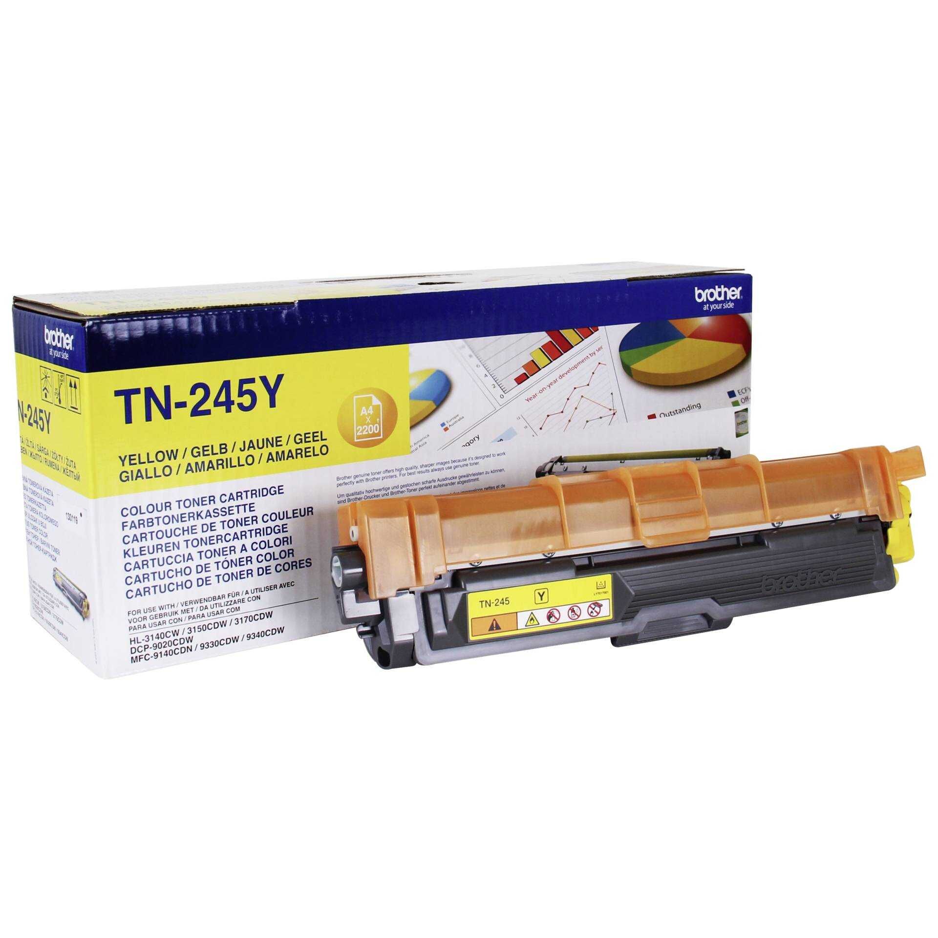 Brother TN-245Y - Gelb - Original - Tonerpatrone - für Brother DCP-9015, DCP-9020, HL-3140, HL-3150, HL-3170, MFC-9140, MFC-9330, MFC-9340