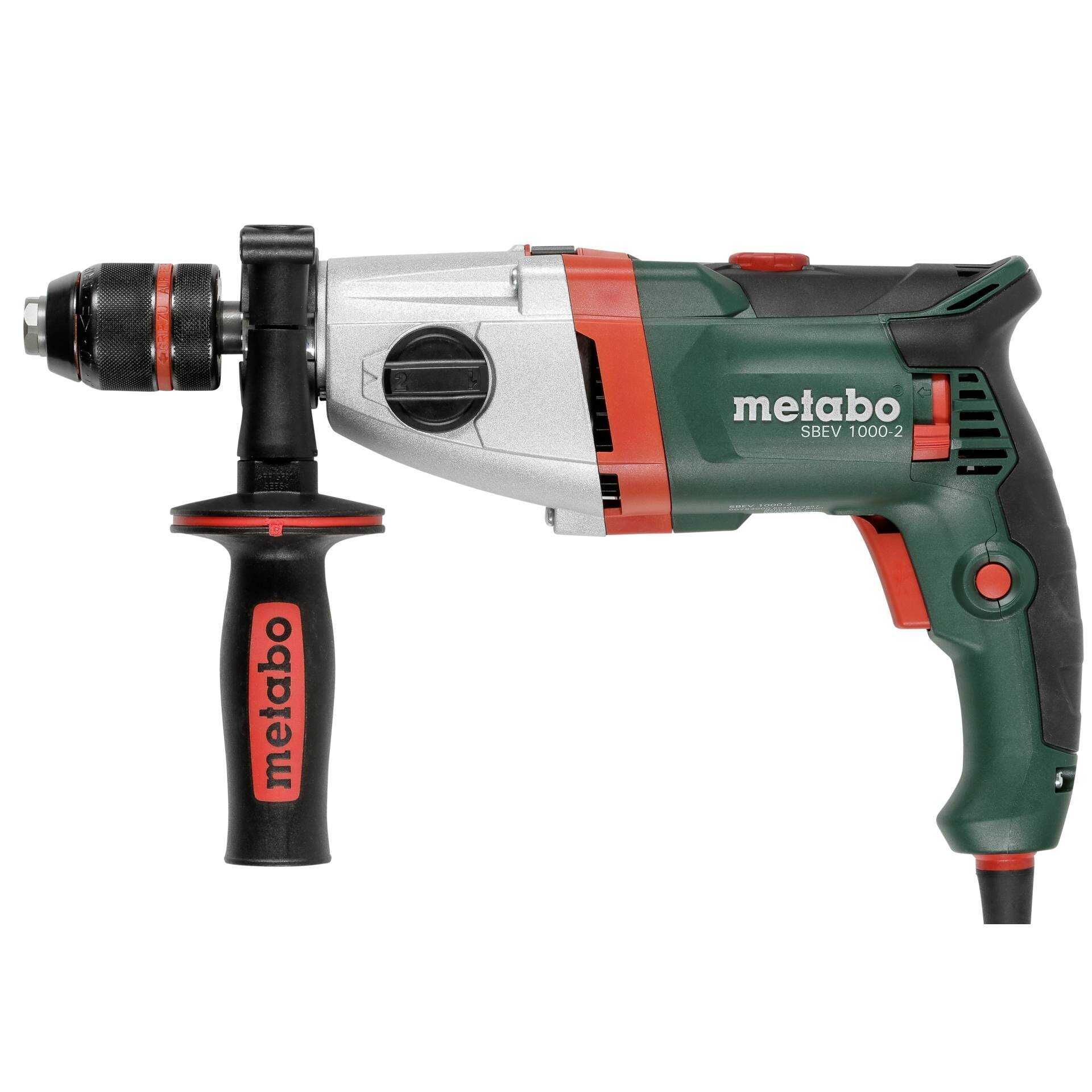 Metabo SBEV 1000-2 - Schlagbohrhammer - 1010 W - 2 Geschwindigkeiten - Bohrfutterschlüssel 13 mm - 40 N·m