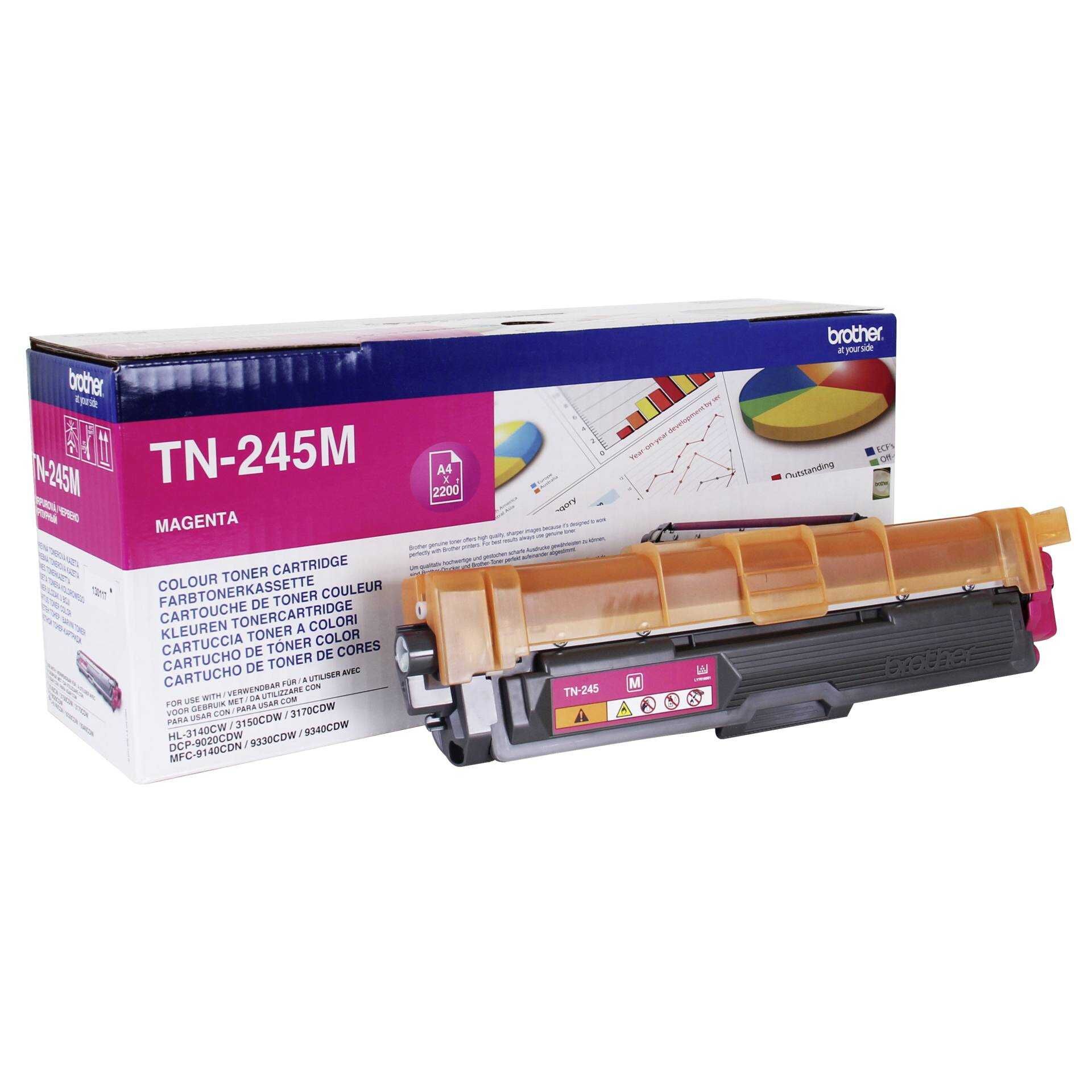 Brother TN-245M - Magenta - Original - Tonerpatrone - für Brother DCP-9015, DCP-9020, HL-3140, HL-3150, HL-3170, MFC-9140, MFC-9330, MFC-9340