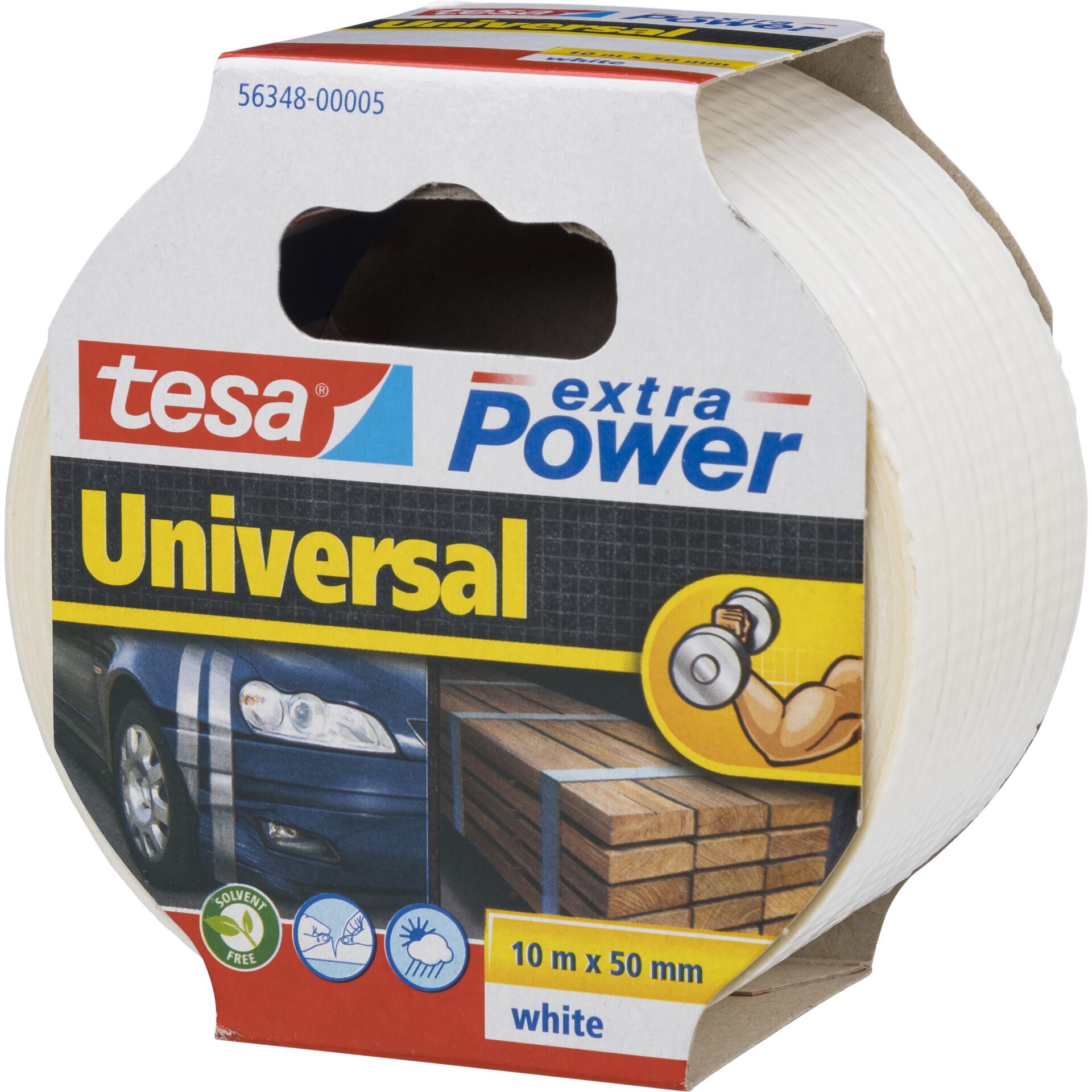 Tesa Gewebekleb. Uni 10m x 50mm extra Power silber 56348